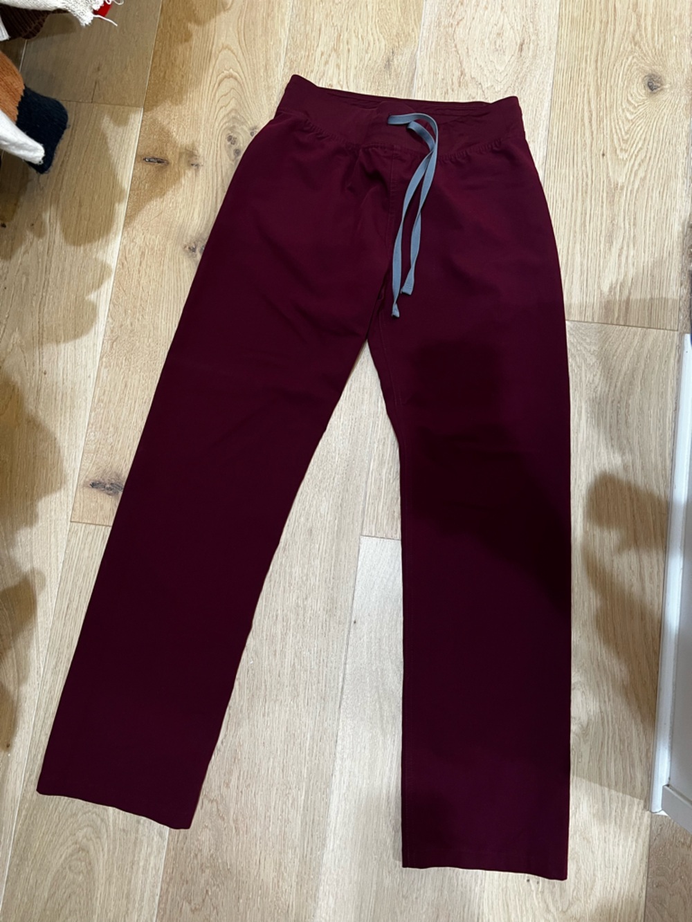 Figs Livingston Burgundy Scrub Pants
